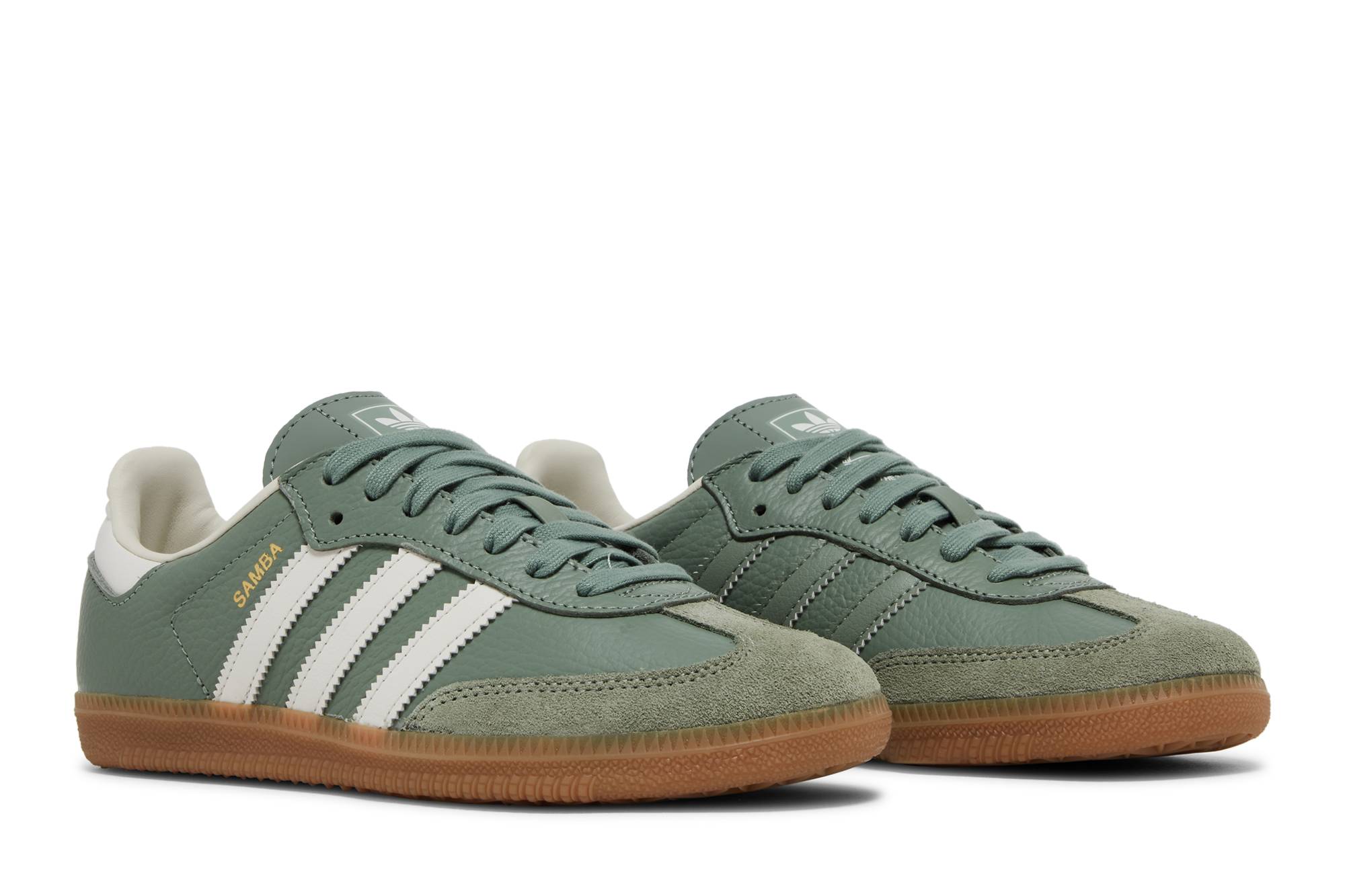 ( Women ) Adidas Samba OG Silver Green Gum IE7011 - Image 8
