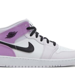 ( Grade School ) Air Jordan 1 Mid Barely Grape DQ8423-501