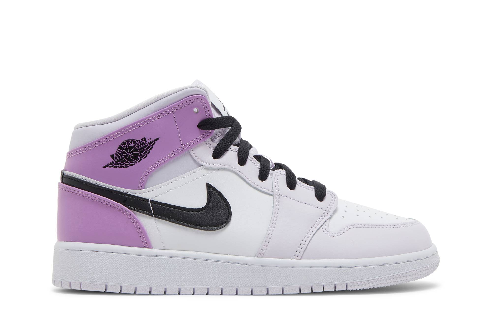 ( Grade School ) Air Jordan 1 Mid Barely Grape DQ8423-501