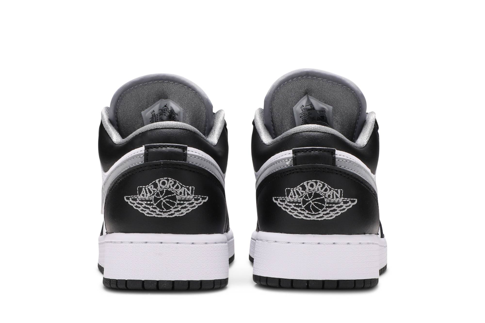 ( Grade School ) Air Jordan 1 Low Black Medium Grey 553560-040 - Image 6