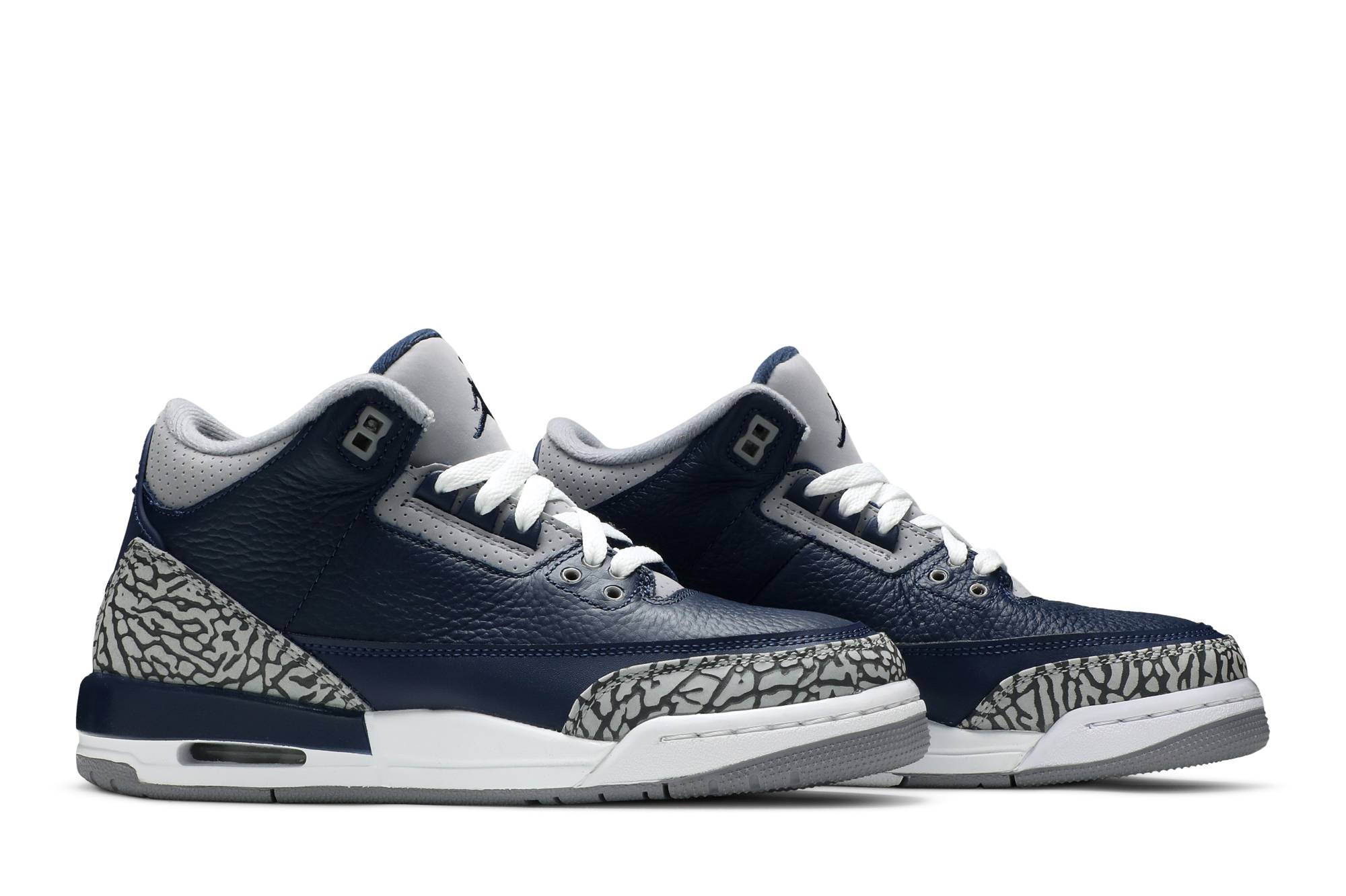 ( Grade School ) Air Jordan 3 Retro Georgetown 398614-401 - Image 8