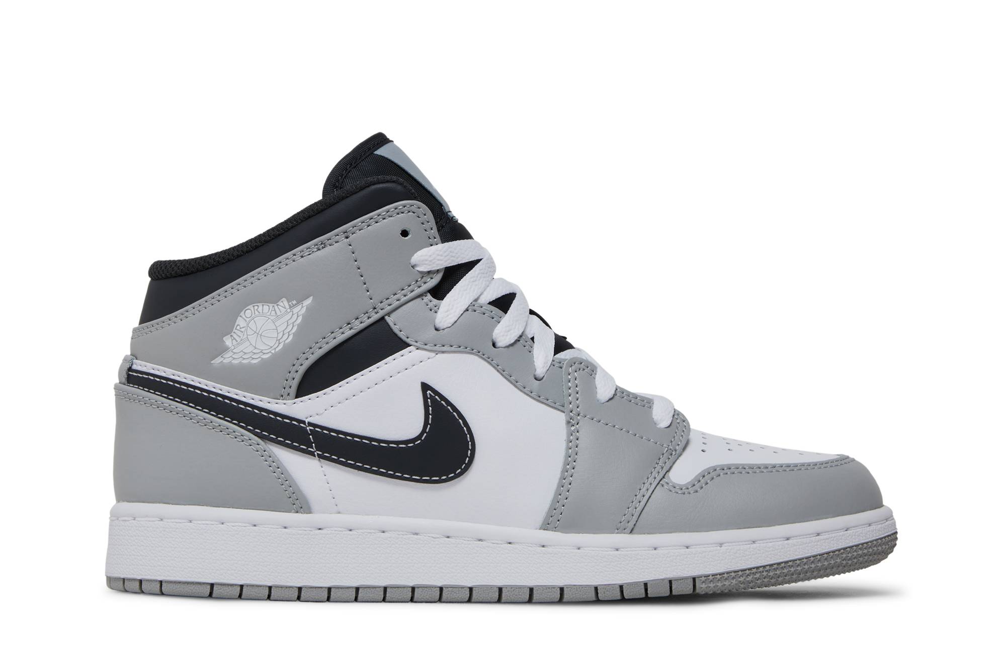 ( Grade School ) Air Jordan 1 Mid Greyscale 554725-078