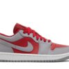 ( Women ) Air Jordan 1 Low SE ‘Split – Gym Red Cement Grey’ DR0502-600