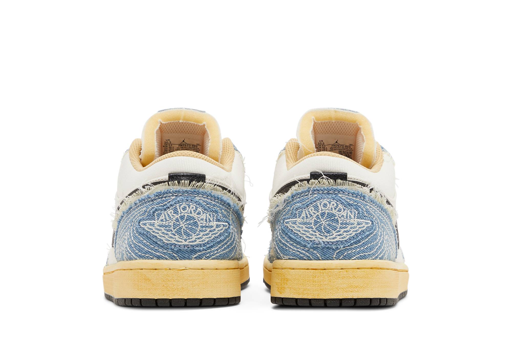 Air Jordan 1 Low ‘Sashiko Denim’ FN7670-493 - Image 6