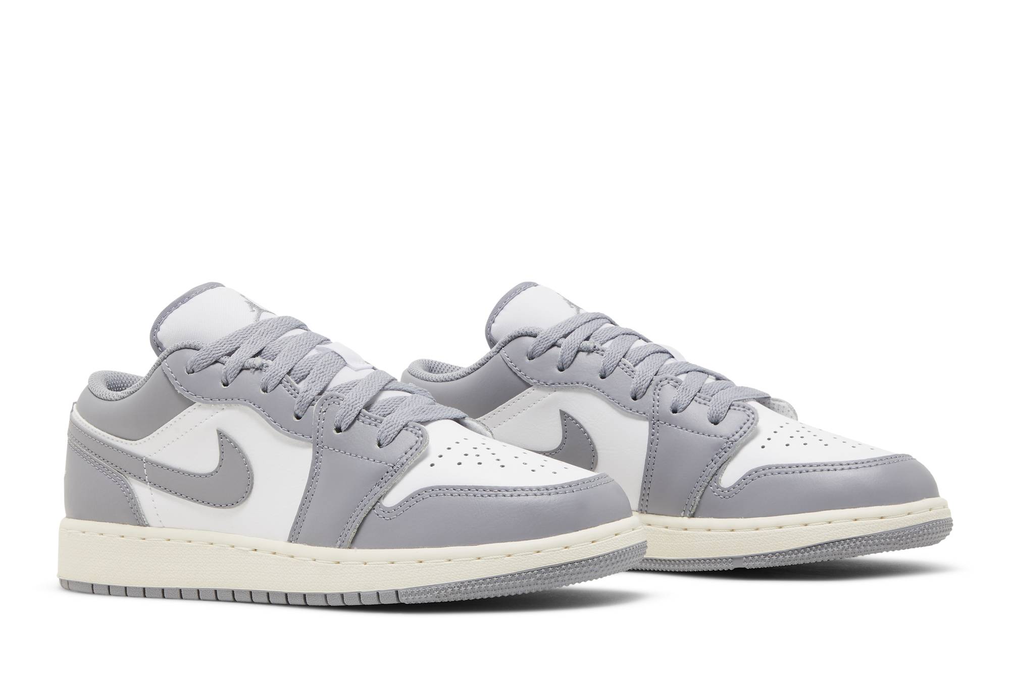 ( Grade School ) Air Jordan 1 Low ‘Vintage Grey’ 553560-053 - Image 8