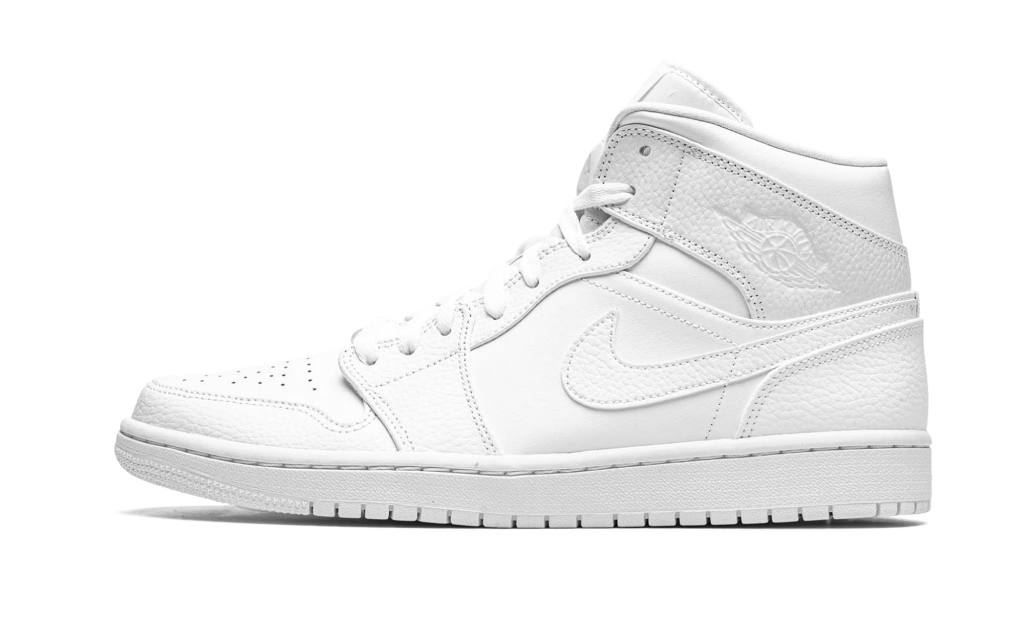 Air Jordan 1 Mid Triple White - Image 2