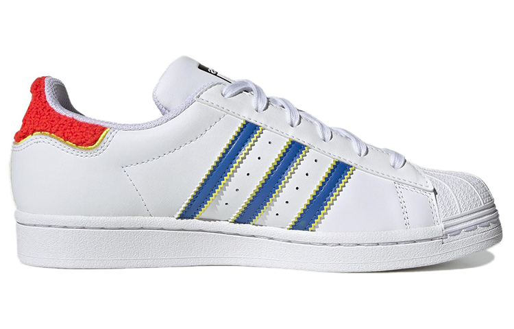 ( Women ) Adidas Originals Superstar White Blue HQ1939 - Image 2