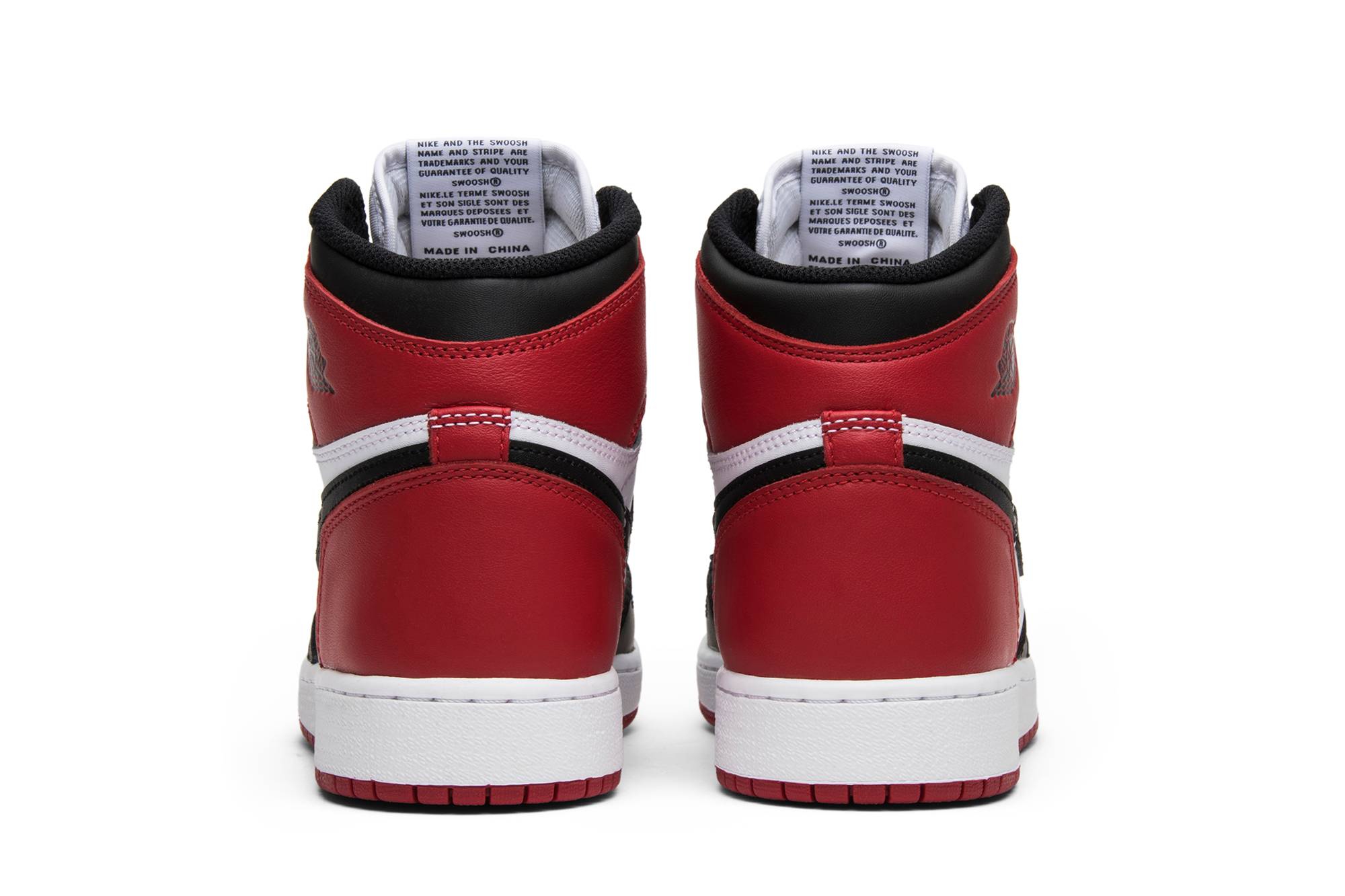 ( Grade School ) Air Jordan 1 Retro BG Black Toe 2016 575441-125 - Image 6