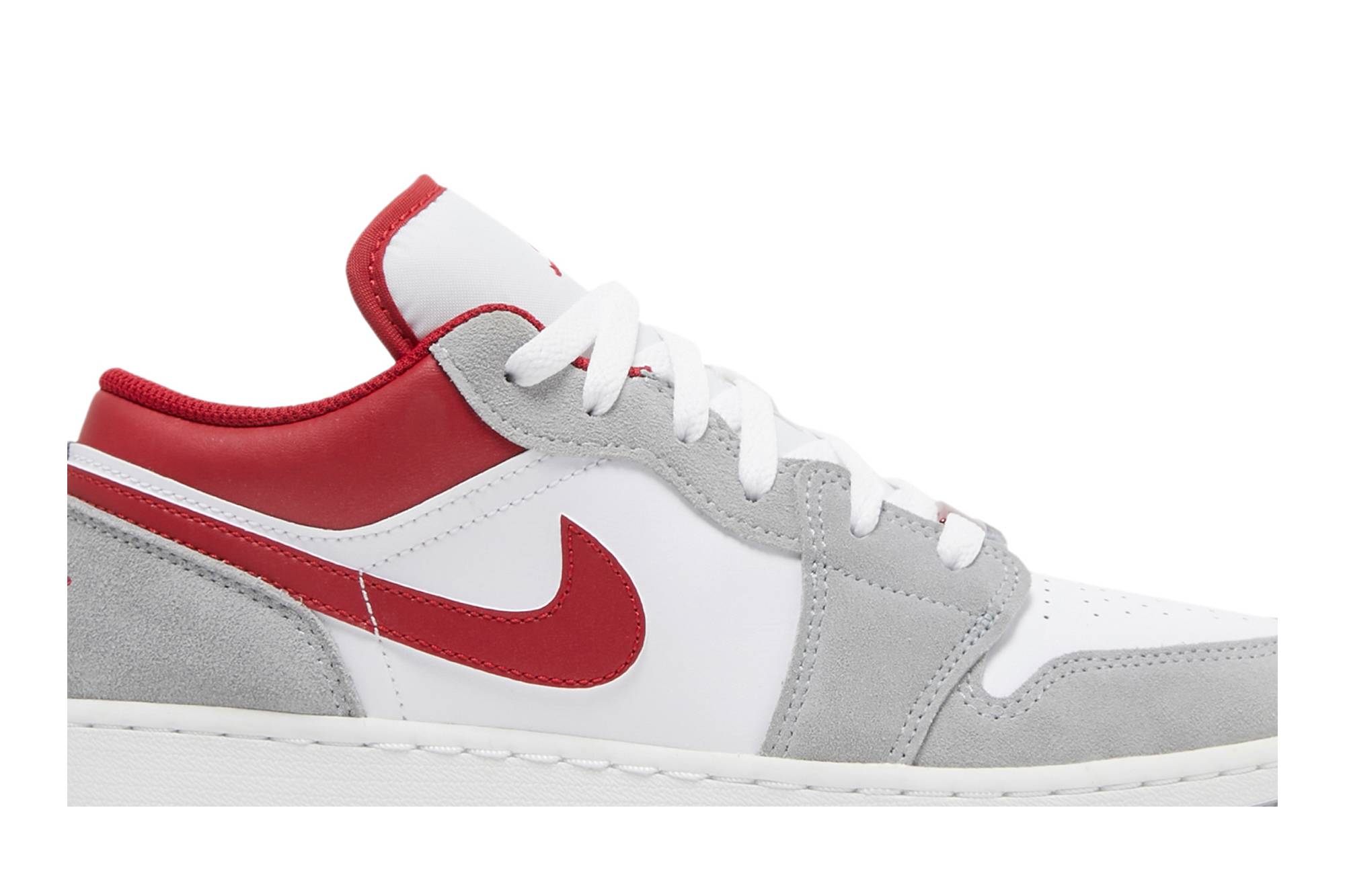 ( Grade School ) Air Jordan 1 Low SE ‘Light Smoke Grey Gym Red’ DM0589-016 - Image 2