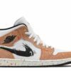 Air Jordan 1 Mid SE ‘Brushstroke Paint Splatter’ Revered Footwear