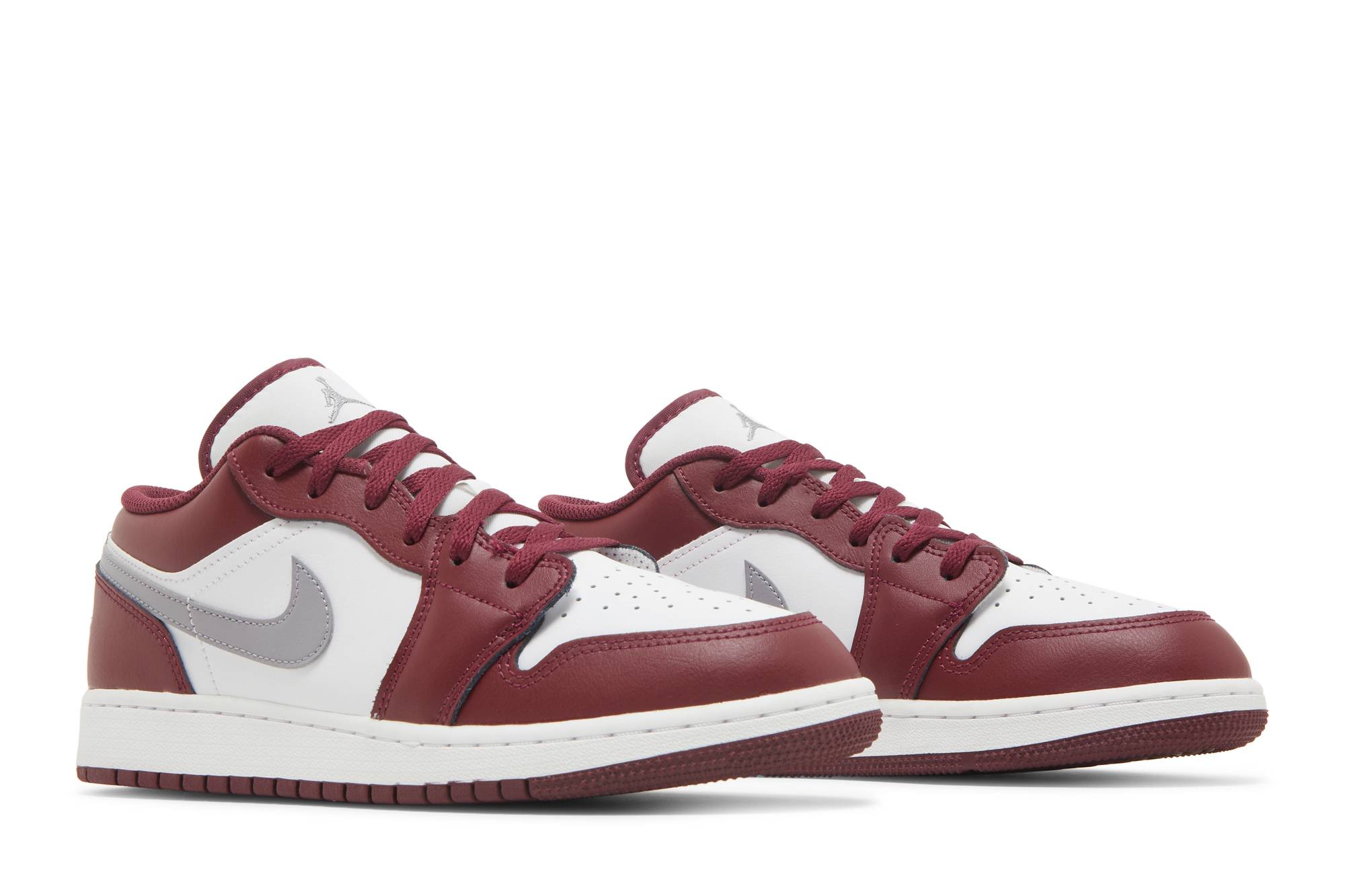 ( Grade School ) Air Jordan 1 Low Bordeaux 553560-615 - Image 8