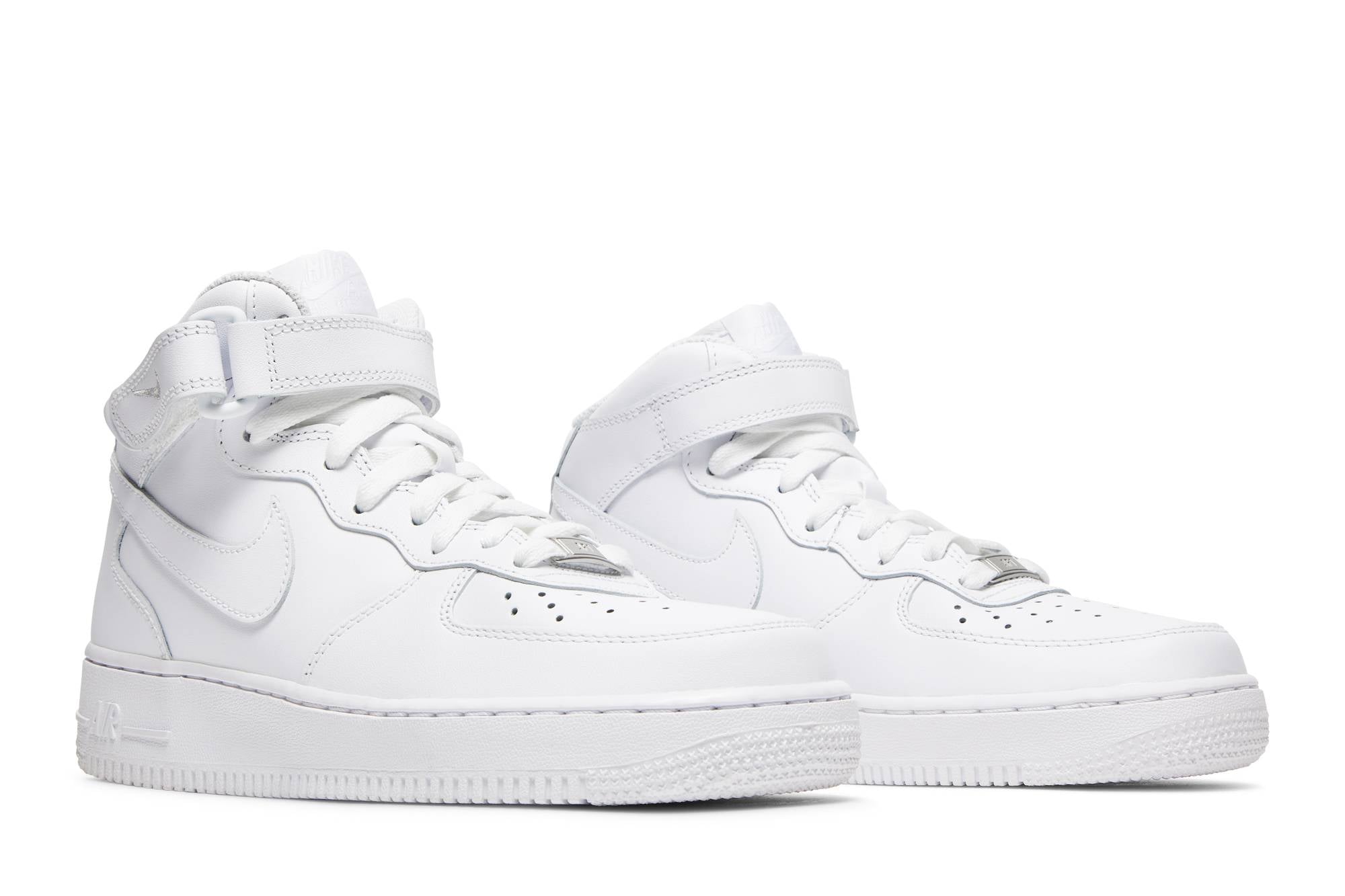 ( Women ) Nike Air Force 1 07 Mid Triple White DD9625-100 - Image 8