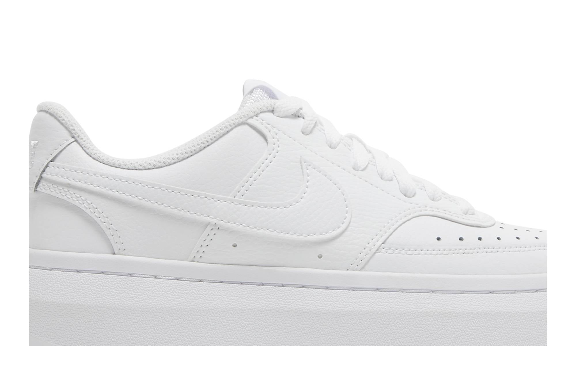 ( Women ) Nike Court Vision Alta Low ‘Triple White’ DM0113-100 - Image 2