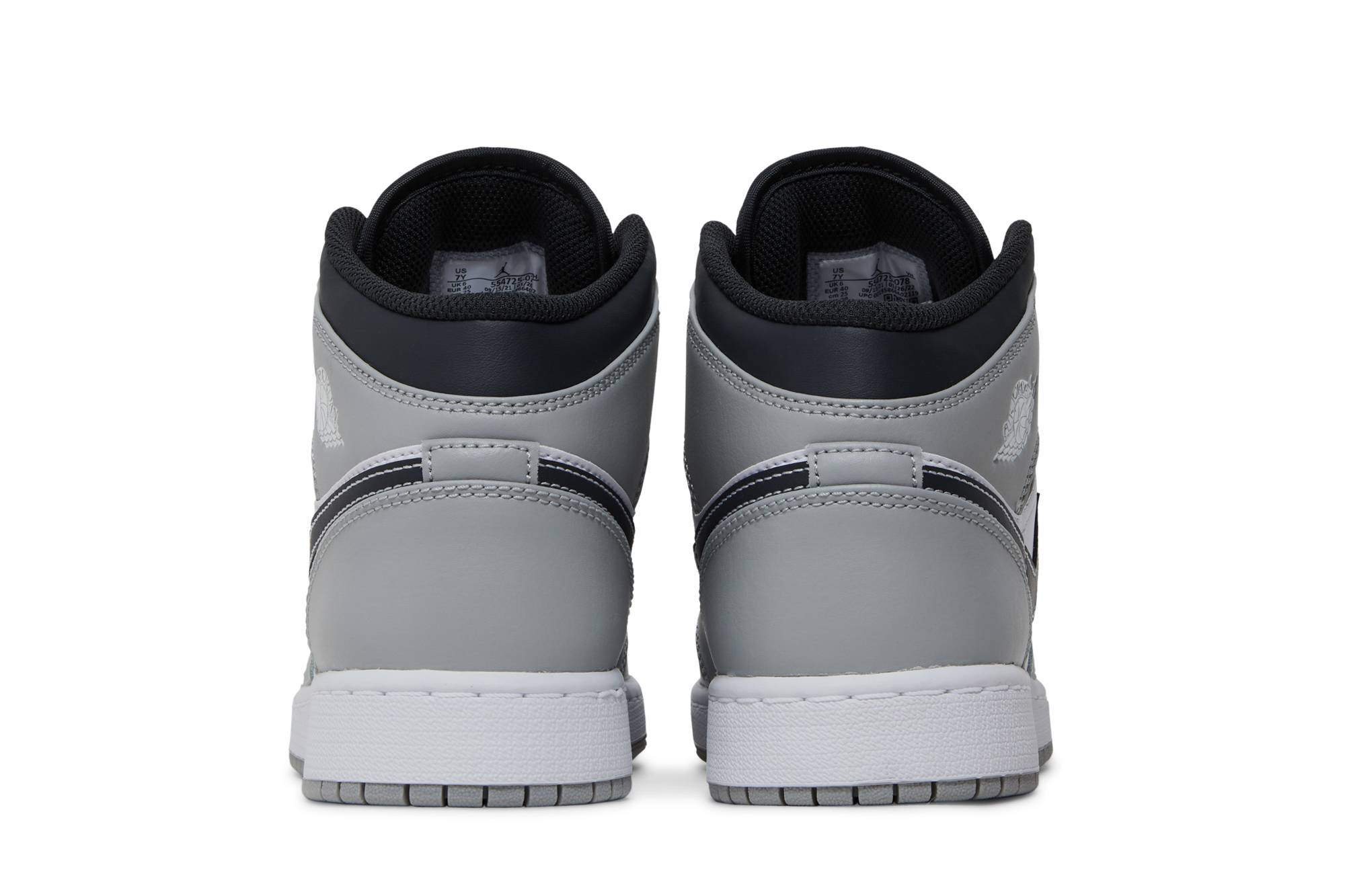 ( Grade School ) Air Jordan 1 Mid Greyscale 554725-078 - Image 13