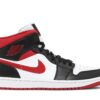 Air Jordan 1 Mid ‘Black Gym Red’ 554724-122