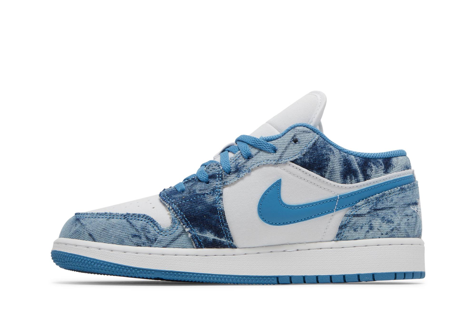 ( Grade School ) Air Jordan 1 Low ‘Washed Denim’ DM8947-100 - Image 10