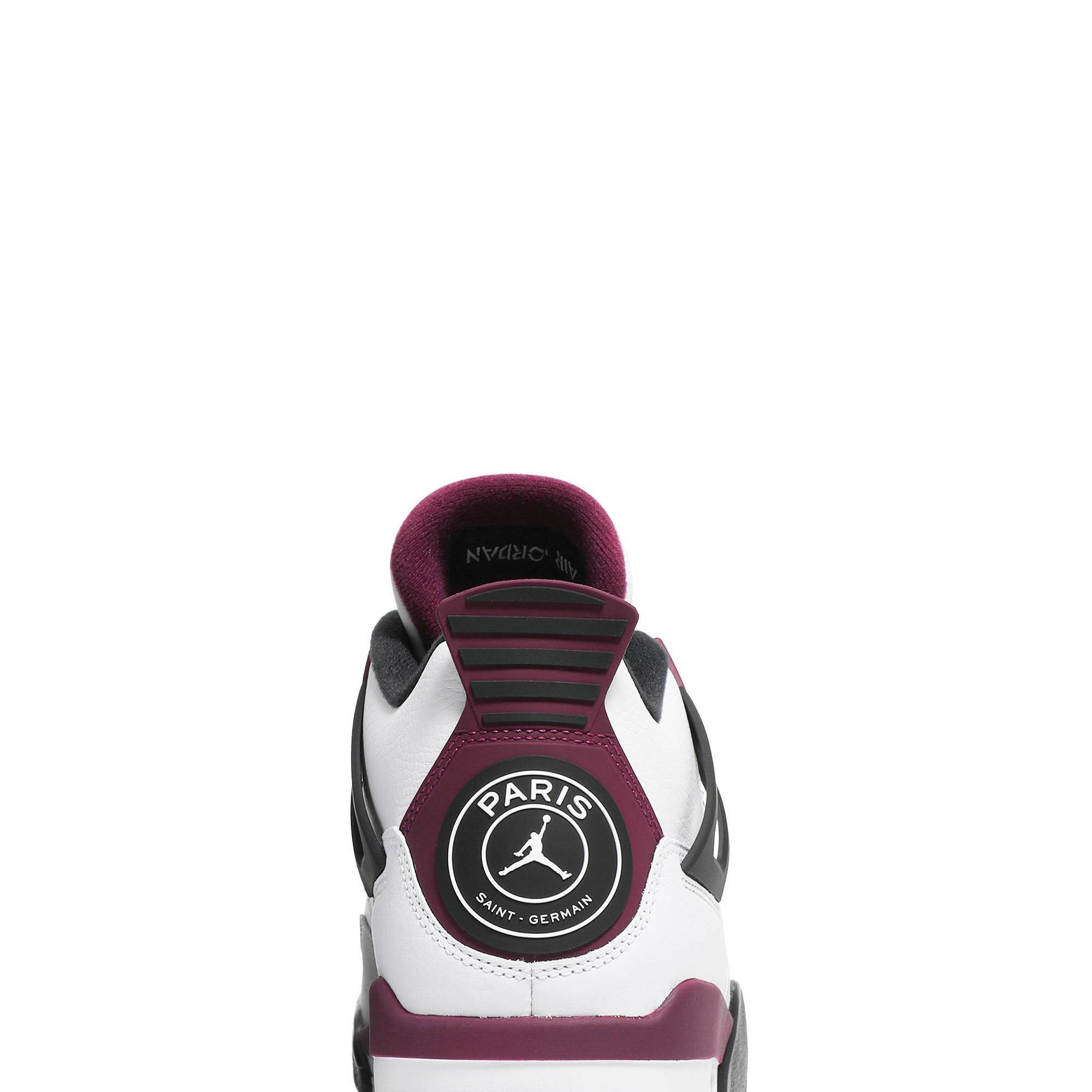 Paris Saint-Germain X Air Jordan 4 Retro GS Bordeaux CZ6509-100 - Image 7