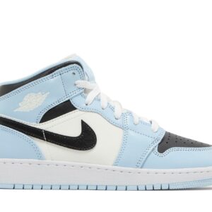 ( Grade School ) Air Jordan 1 Mid ‘Ice Blue’ 555112-401