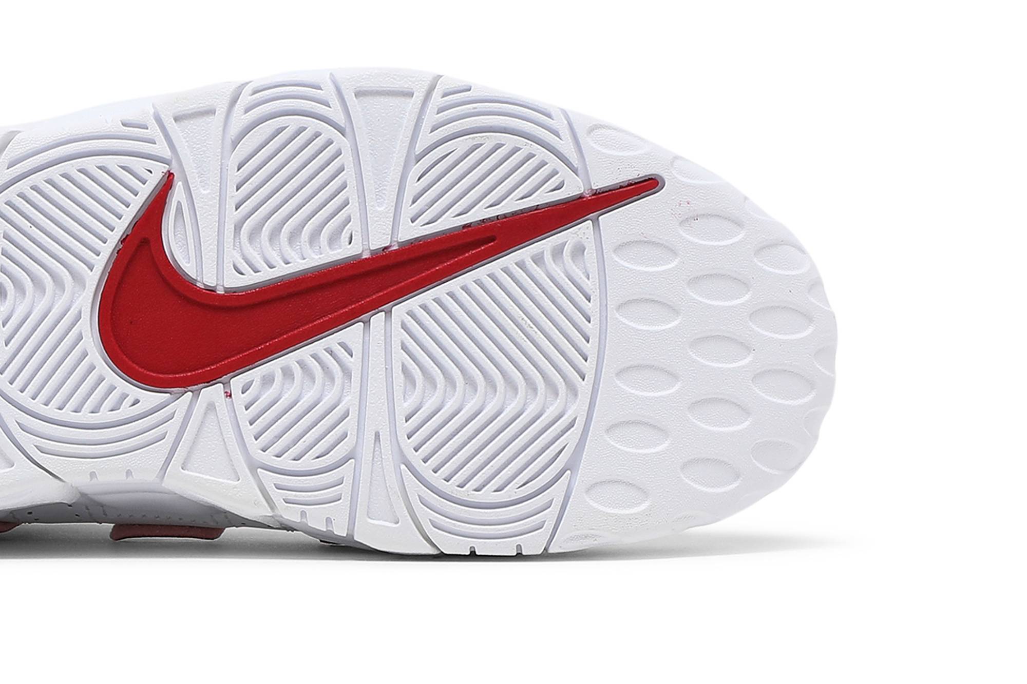 ( Grade School ) Nike Air More Uptempo 2021 White Varsity Red DJ5988-100 - Image 5