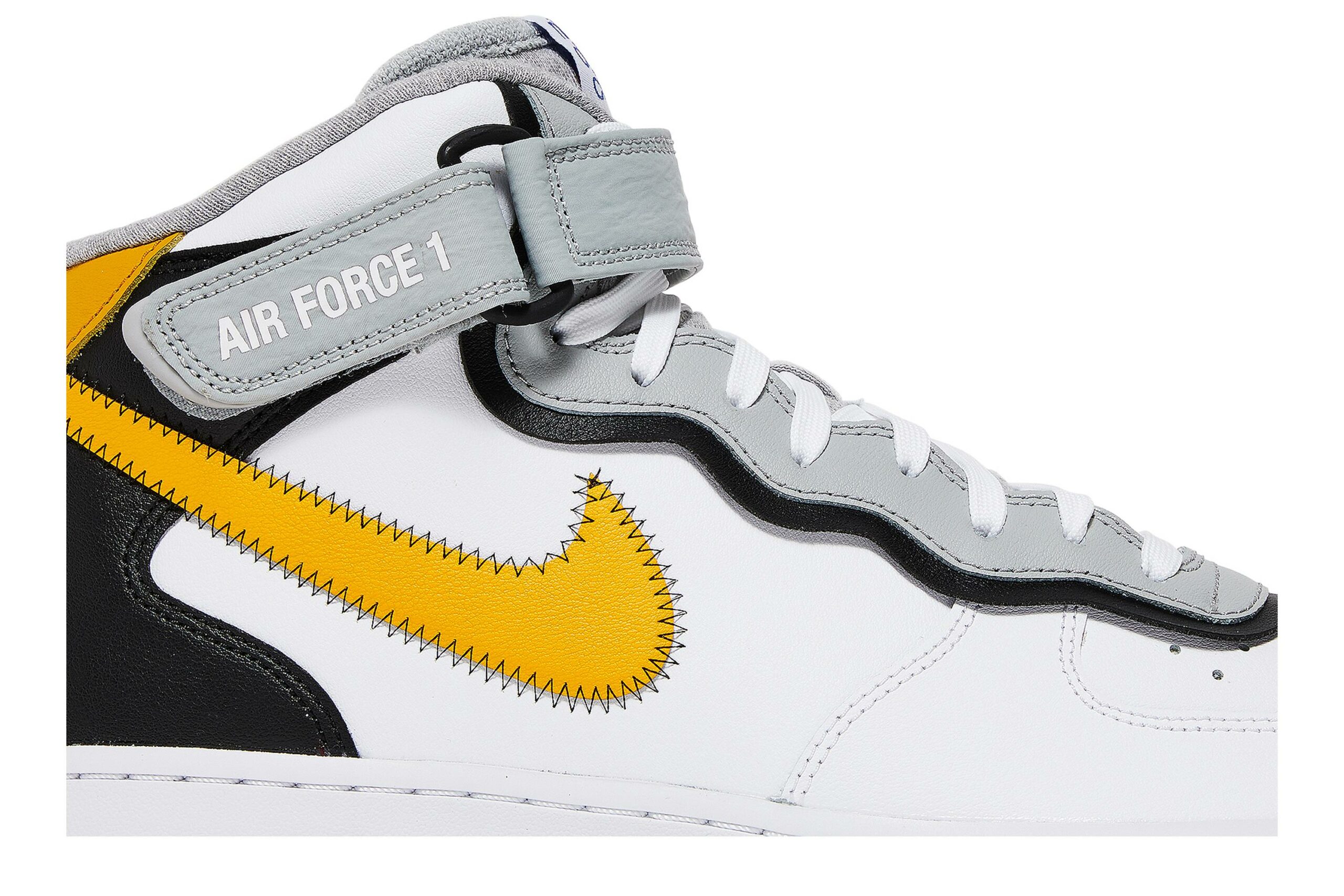 Nike Air Force 1 Mid Athletic Club White Yellow DH7451-101 - Image 2