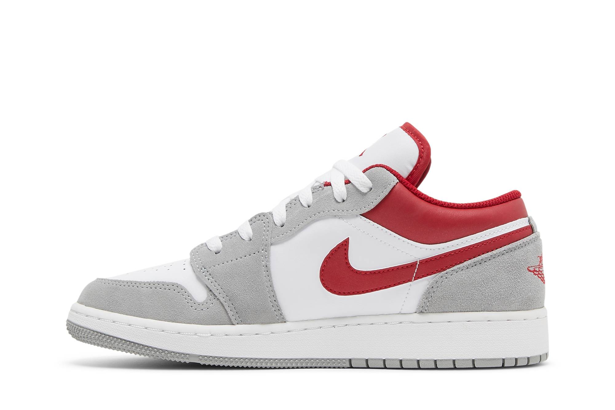 ( Grade School ) Air Jordan 1 Low SE ‘Light Smoke Grey Gym Red’ DM0589-016 - Image 3