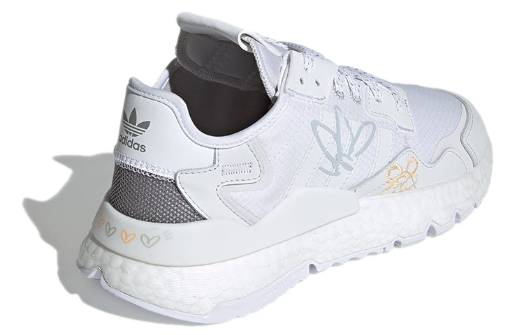 ( Women ) Adidas Originals Nite Jogger White Grey GZ3229 - Image 4