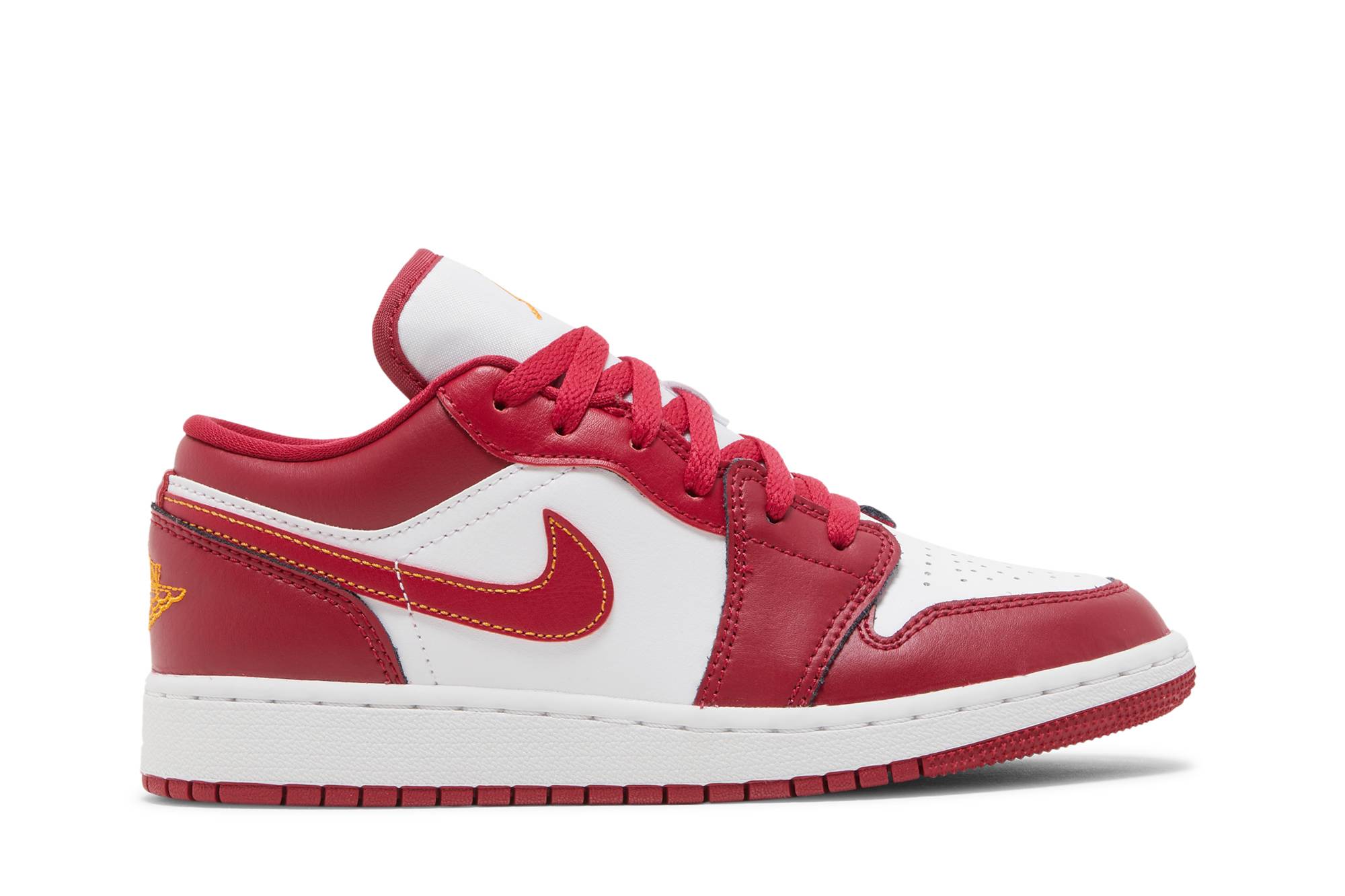 ( Grade School ) Air Jordan 1 Low Cardinal Red 553560-607
