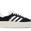 ( Women ) Adidas Gazelle Bold Black White HQ6912