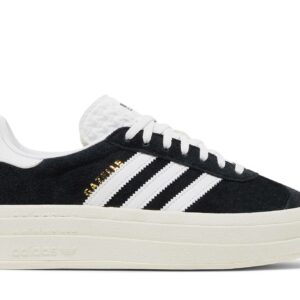 ( Women ) Adidas Gazelle Bold Black White HQ6912