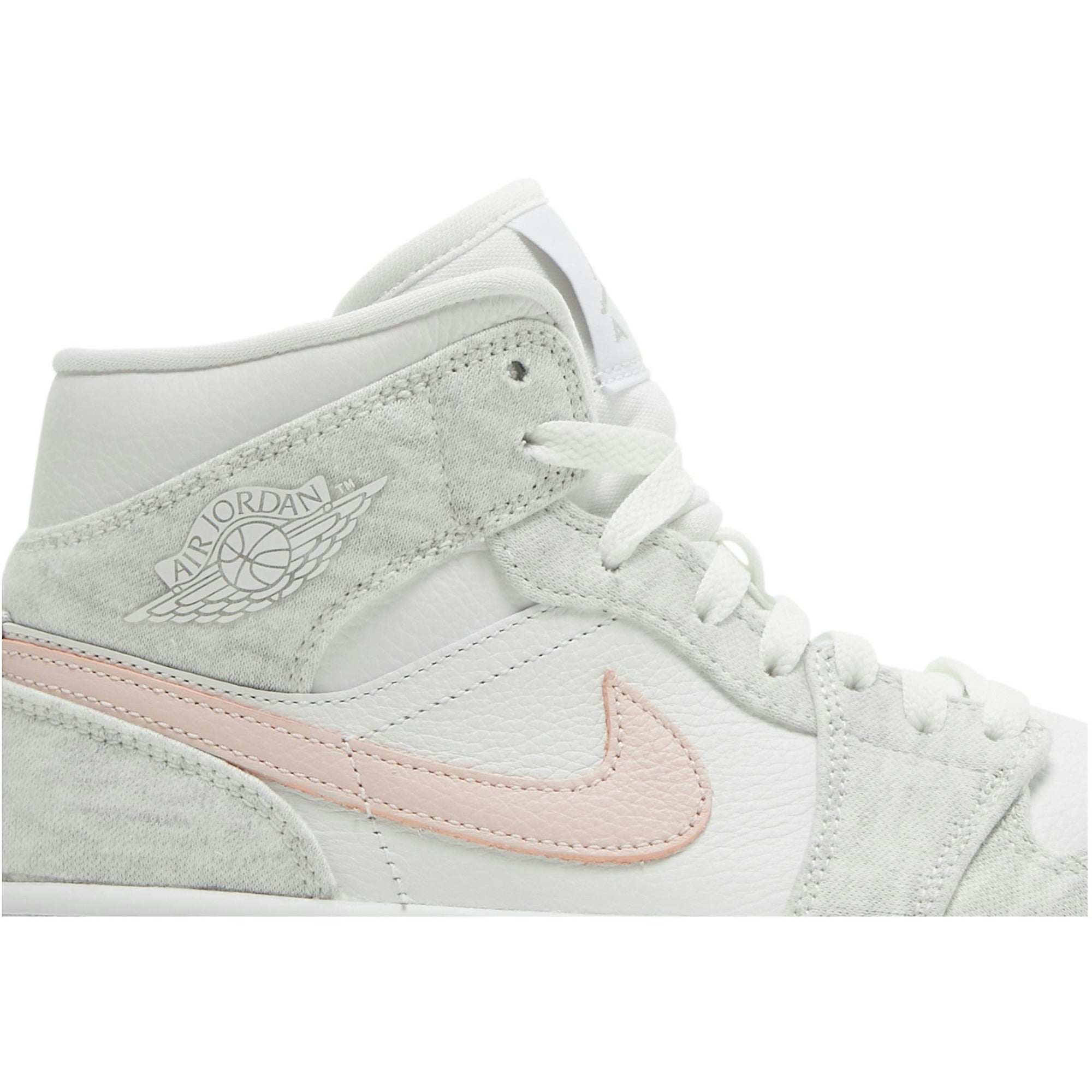 ( Women ) Air Jordan 1 Mid SE White Light Iron Ore DN4045-001 - Image 2