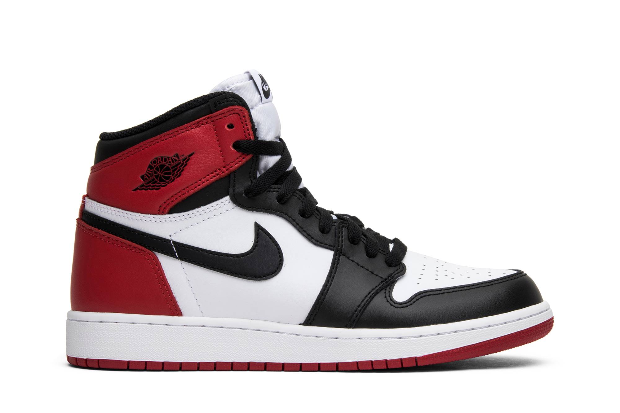 ( Grade School ) Air Jordan 1 Retro BG Black Toe 2016 575441-125