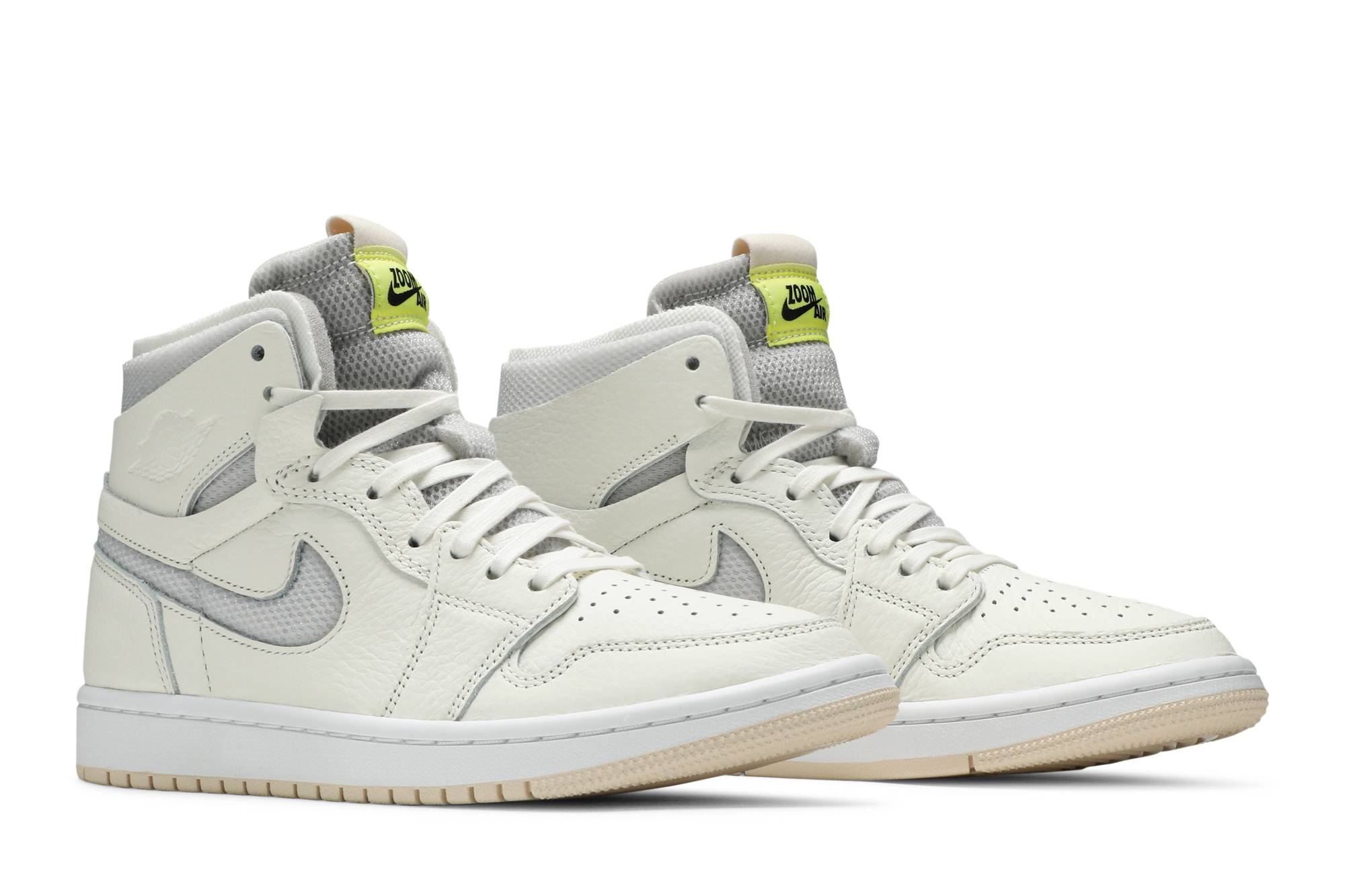 ( Women ) Air Jordan 1 High Zoom Pearl White CT0979-107 - Image 8