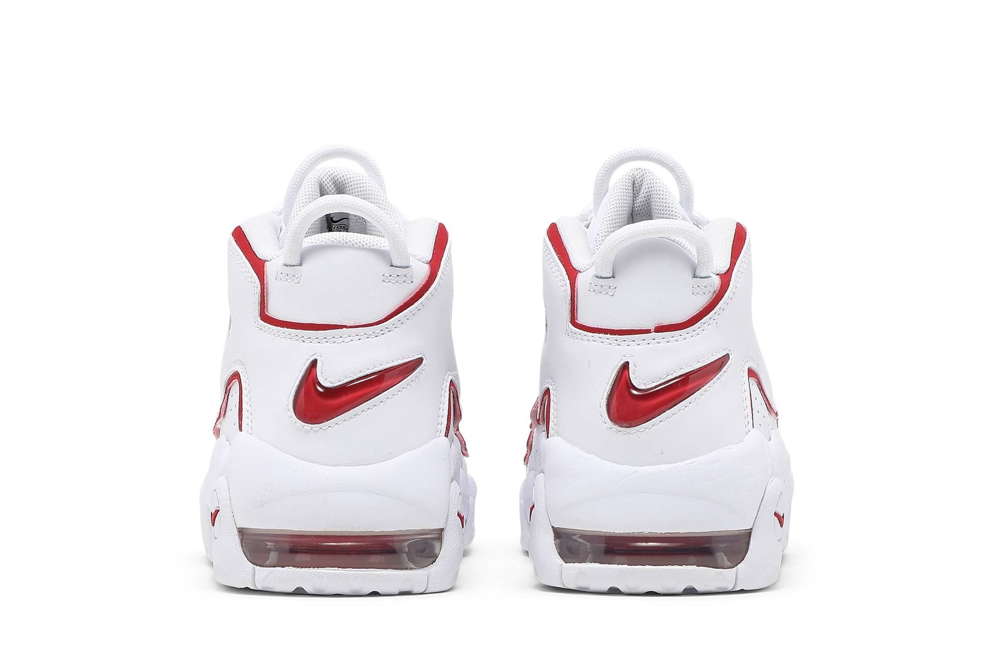 ( Grade School ) Nike Air More Uptempo 2021 White Varsity Red DJ5988-100 - Image 6