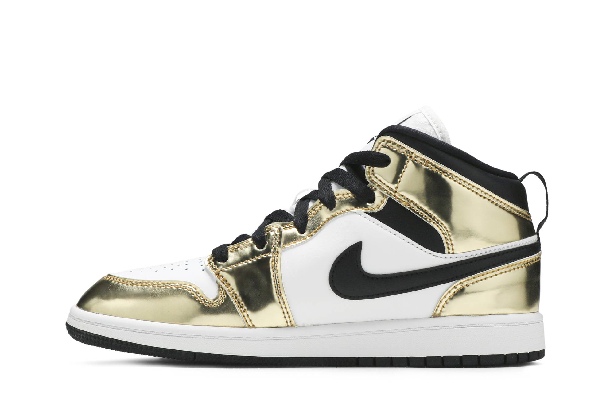 ( Grade School ) Air Jordan 1 Mid SE ‘Metallic Gold’ DC1420-700 - Image 3