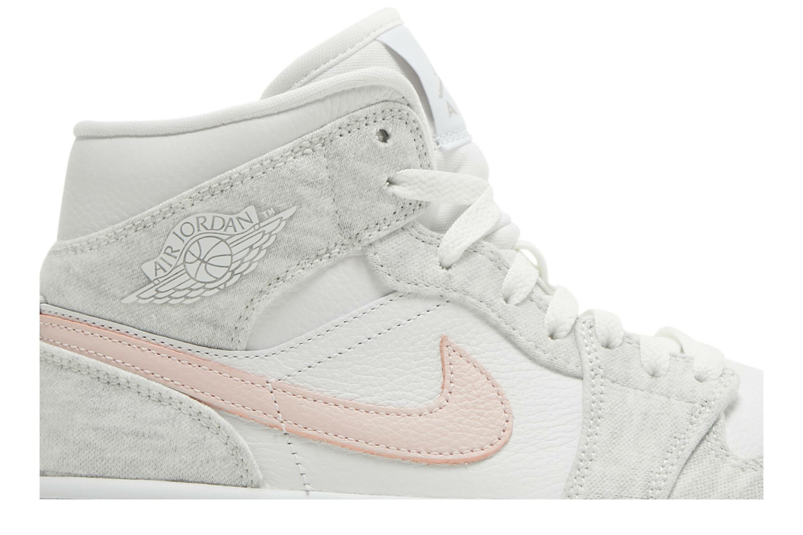 ( Women ) Air Jordan 1 Mid SE White Light Iron Ore DN4045-001 - Image 9