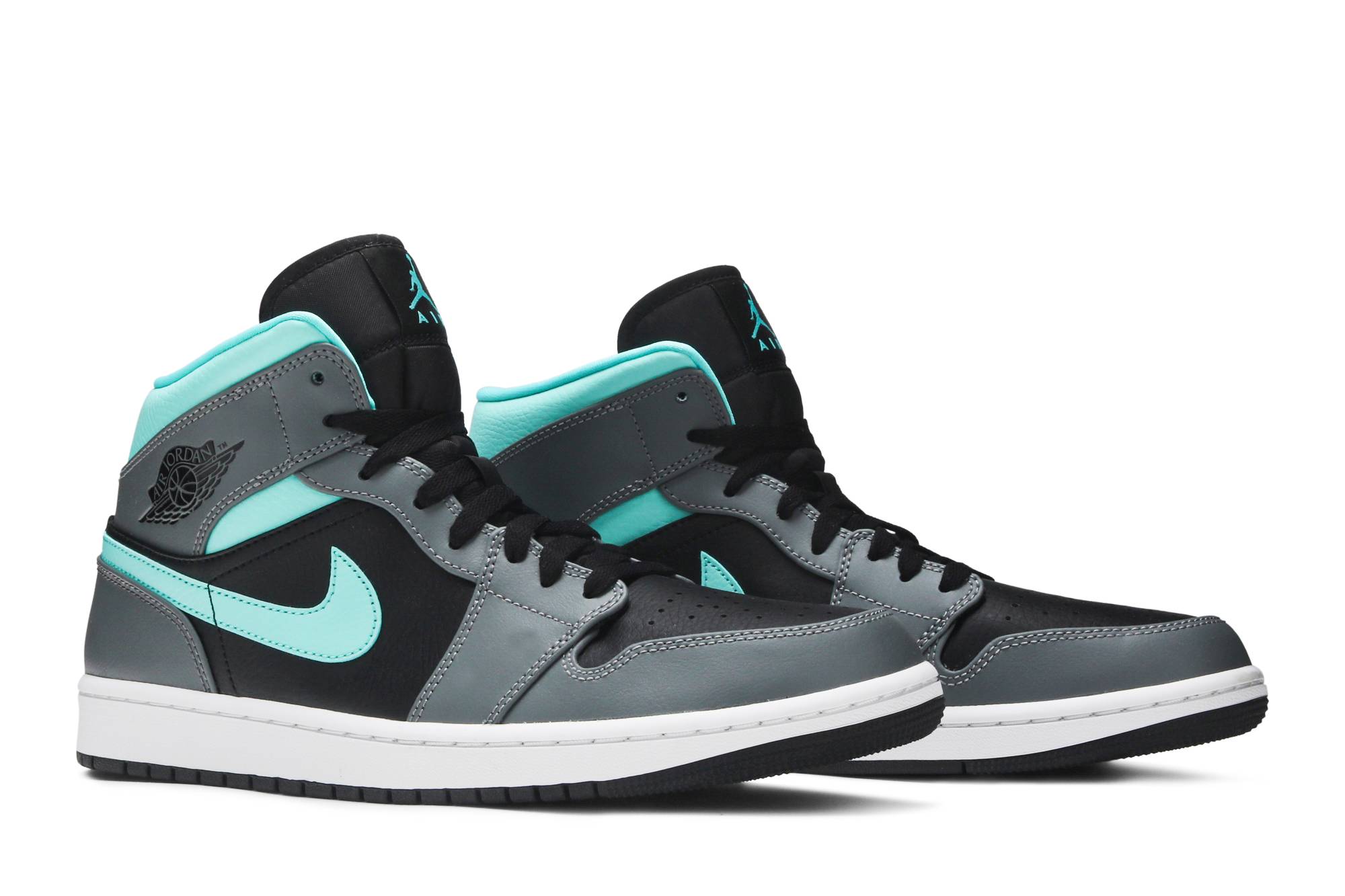 Air Jordan 1 Mid ‘Grey Aqua’ 554724-063 - Image 8