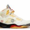 Off-White X Air Jordan 5 SP ‘Sail’ Revered Footwear