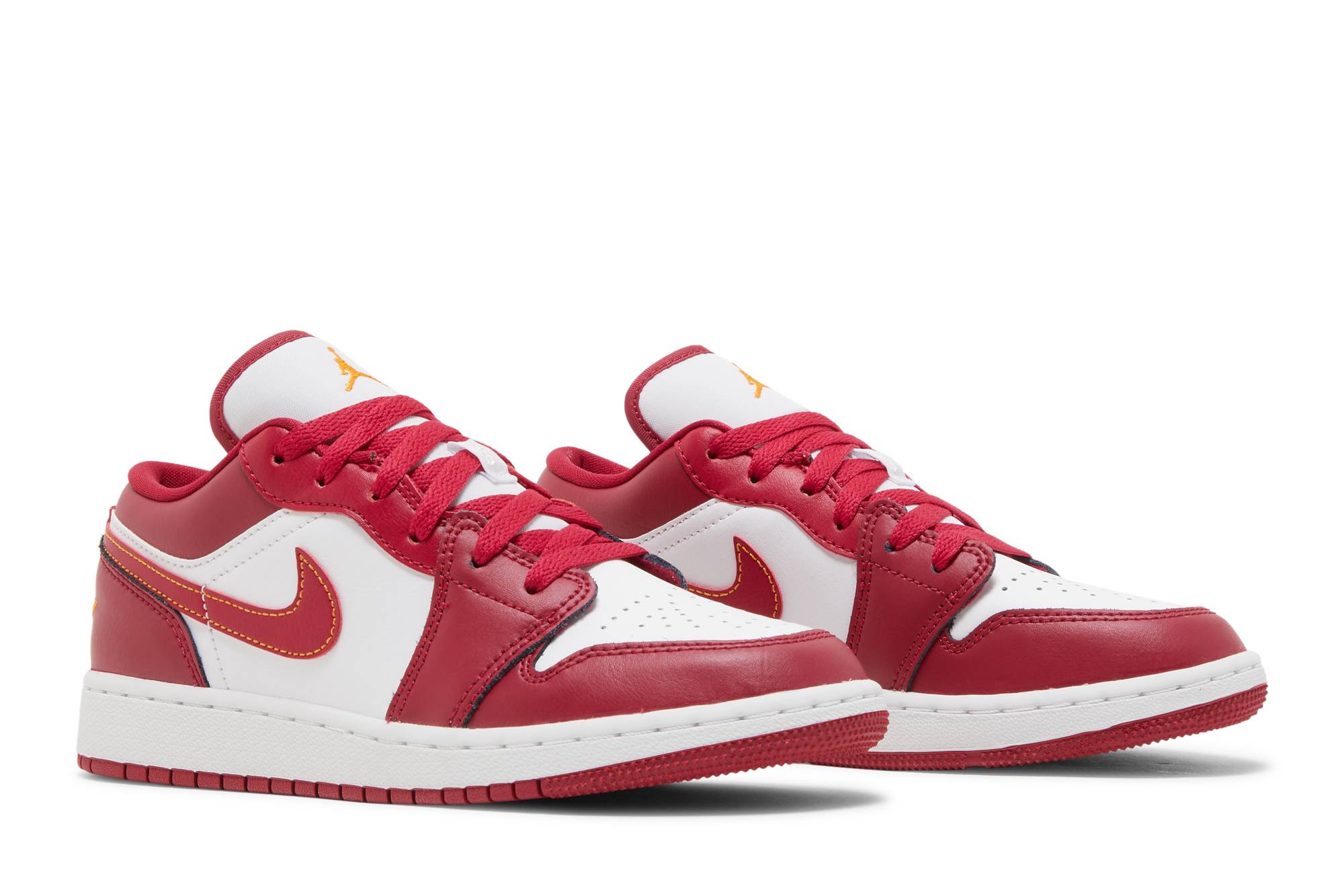( Grade School ) Air Jordan 1 Low Cardinal Red 553560-607 - Image 15