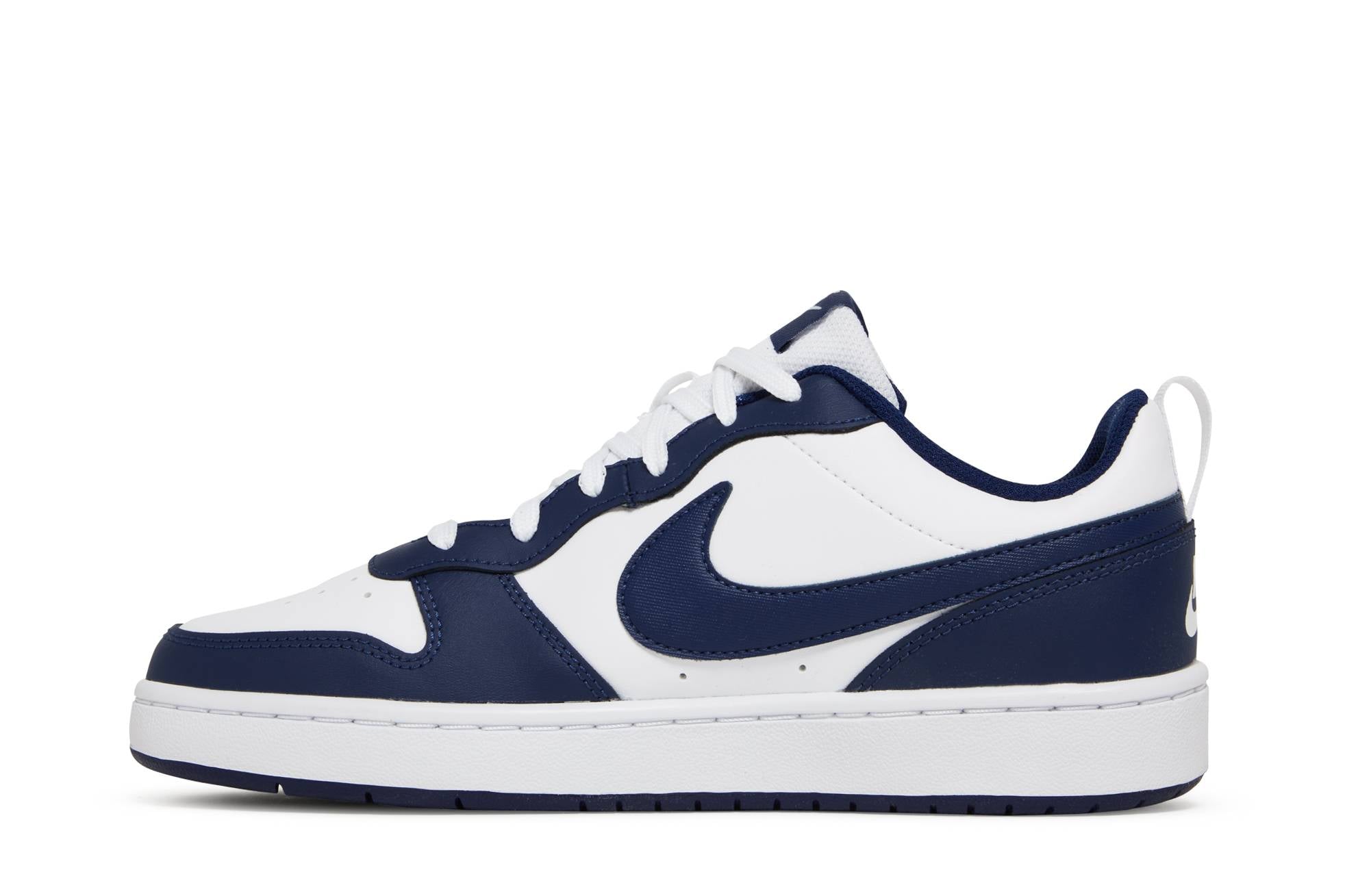 ( Grade School ) Nike Court Borough Low 2 ‘White Blue Void’ BQ5448-107 - Image 3