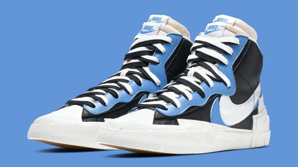 Sacai X Nike Blazer Mid Black Blue