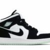 ( Grade School ) Air Jordan 1 Mid SE Glow In The Dark Panda BQ6931-103