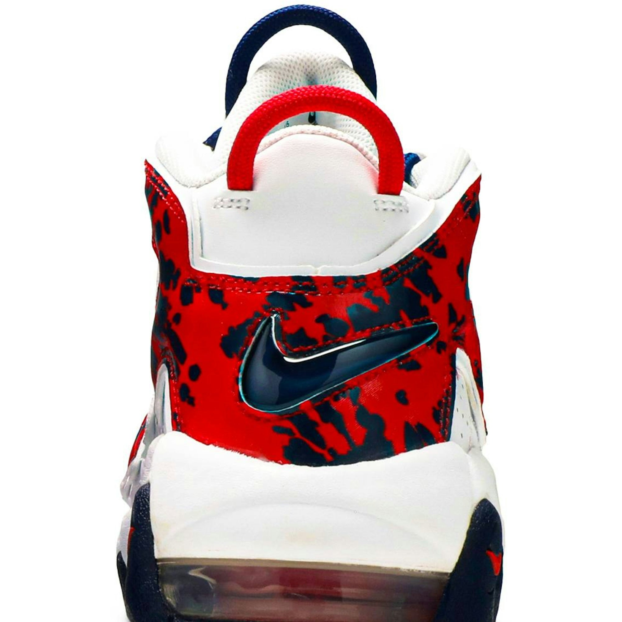 ( Grade School ) Nike Air More Uptempo ‘White Blue Red Camo’ CZ7885-100 - Image 7