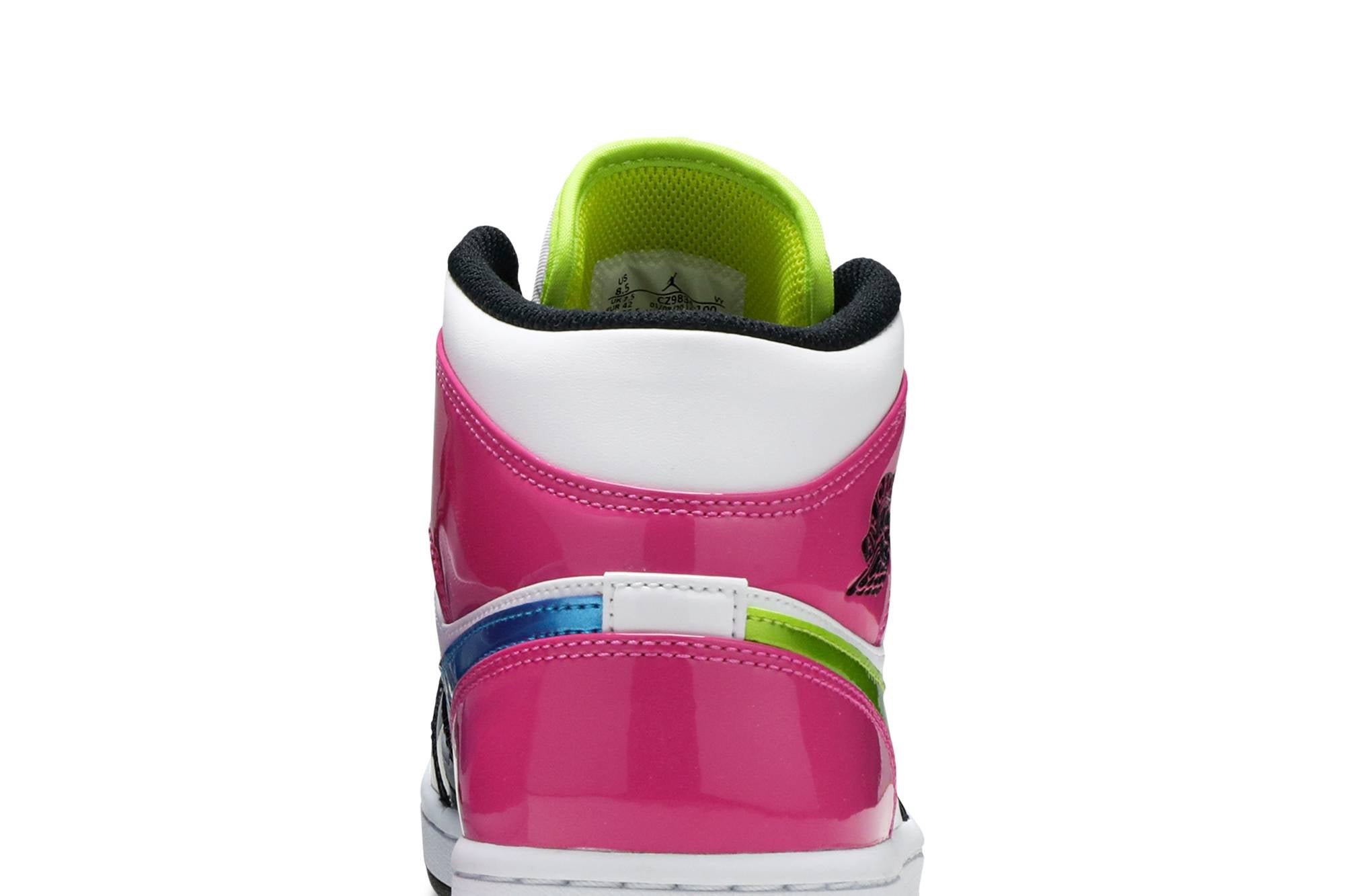 Air Jordan 1 Mid SE Cyber Active Fuchsia CZ9834-100 - Image 7
