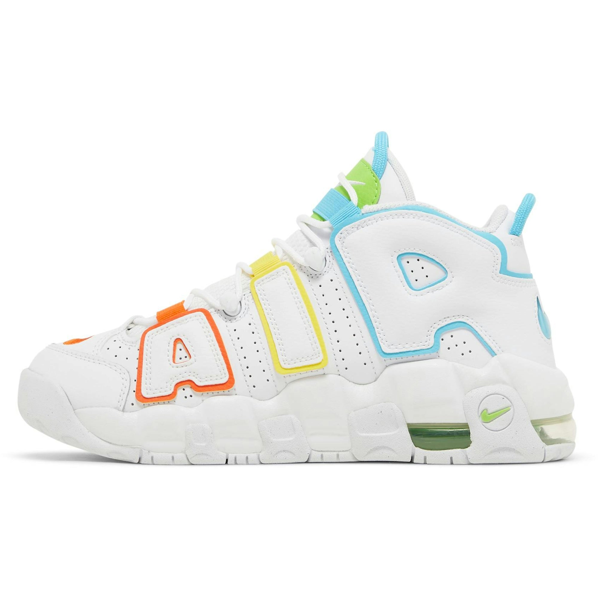 ( Grade School ) Nike Air More Uptempo White Rainbow FJ4624-100 - Image 3