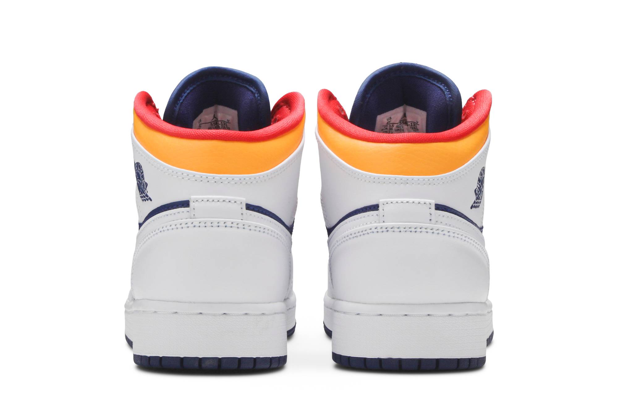 ( Grade School ) Air Jordan 1 Mid ‘White Deep Royal Blue’ 554725-131 - Image 13