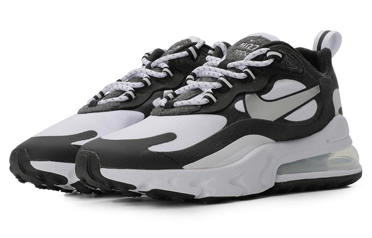 ( Women ) Nike Air Max 270 React White Metallic Silver CQ4805-101 - Image 3