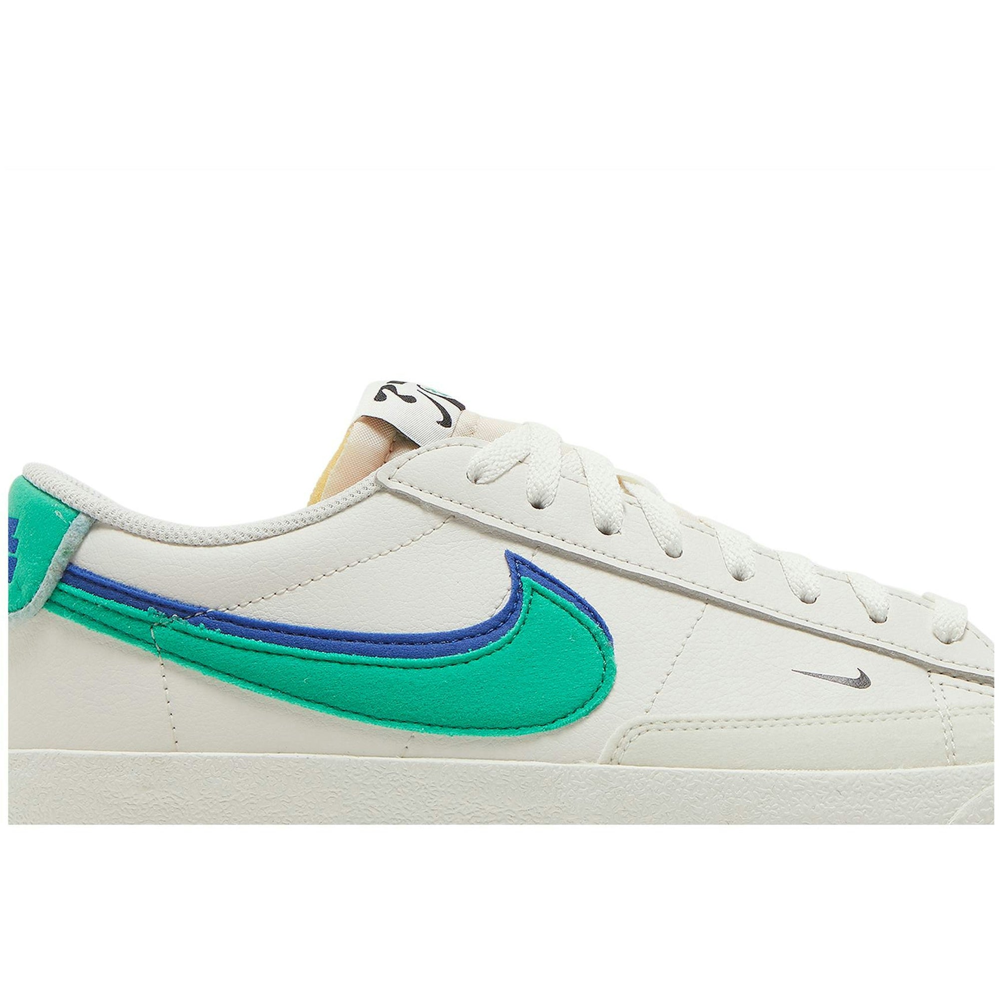 Nike Blazer Low 72 Double Swoosh ‘Sail Green Blue’ DO9777-001 - Image 2