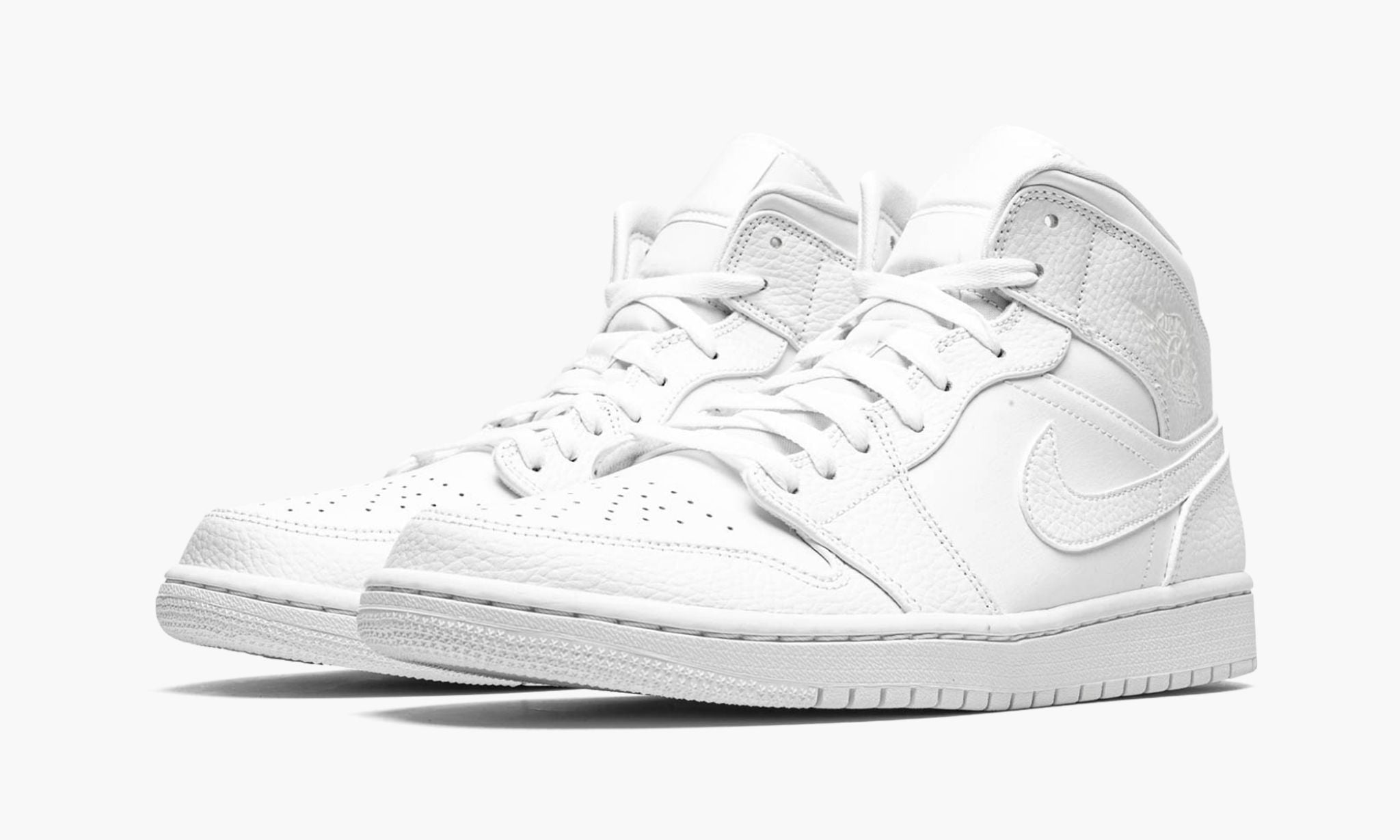 Air Jordan 1 Mid Triple White - Image 9