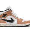 Air Jordan 1 Mid SE ‘Brushstroke Paint Splatter’ DA8005-100