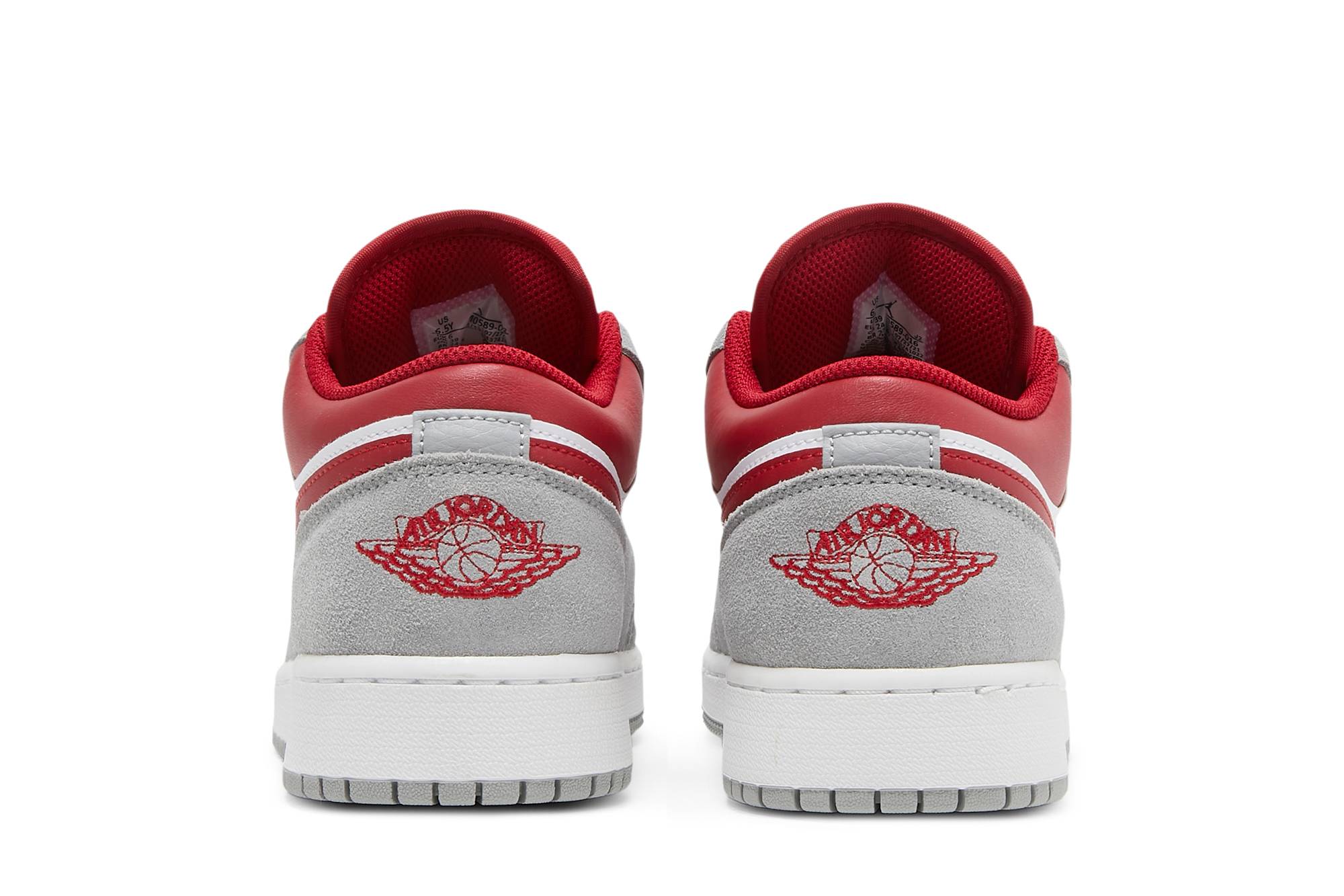 ( Grade School ) Air Jordan 1 Low SE ‘Light Smoke Grey Gym Red’ DM0589-016 - Image 6